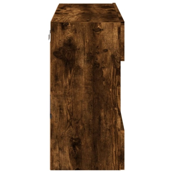 vidaXL TV-Wandschrank mit LED-Leuchten Räuchereiche 78,5x30x60,5 cm 837103 Bild 9