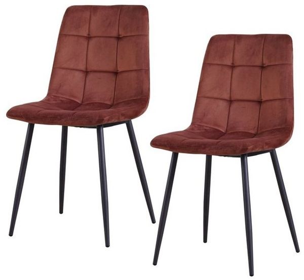HTI-Living Esszimmerstuhl Stuhl Mesa Velvet 2er-Set (Set, 2 St), Esszimmerstuhl Samt Bild 2