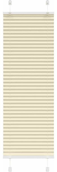 vidaXL Plissee Creme 45x100 cm Stoffbreite 44,4 cm Polyester 4015268