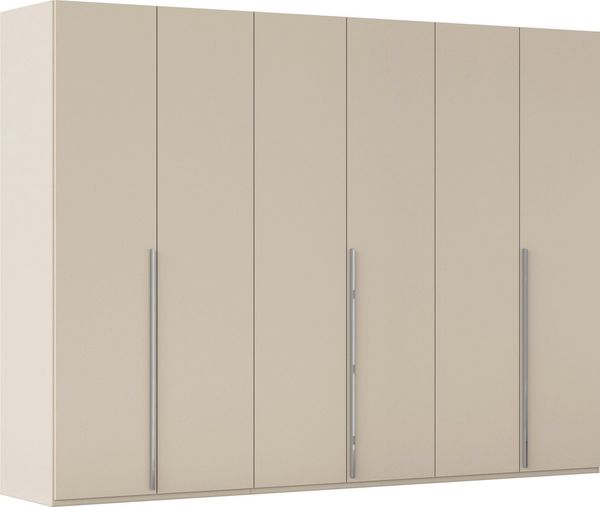 rauch Drehtürenschrank Kleiderschrank Schrank Garderobe Wäscheschrank BESTSELLER MONTCLAR (3 Ausstattungen BASIC/CLASSIC/PREMIUM (SOFT-CLOSE), Breiten 201-400 cm) Front in Glas/Hochglanz/Dekor/Grauspiegel in 5 Breiten MADE IN GERMANY