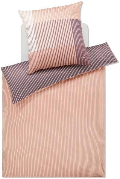 JOOP! Bettwäsche Divided 4113 08 Caramel Mako Satin 155 x 220 + 80 x 80 cm