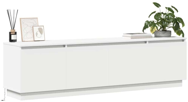 vidaXL LED-TV-Dashboard Weiß 180 x 38 x 49 cm Holzwerkstoff 3376144 Bild 2