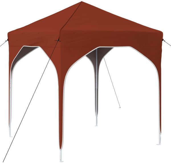 vidaXL Pop-up Partyzelt 194 x 194 x 245 cm Terrakotta 42019820 Bild 2