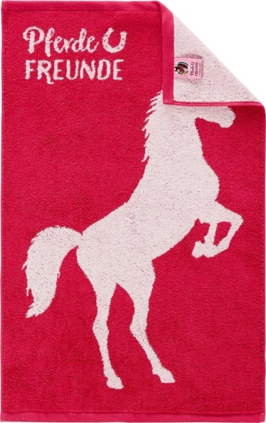 Dyckhoff Duschtuch Kinderfrottierserie 'Pferdefreunde' Duschtuch 60 x 130 cm Pink
