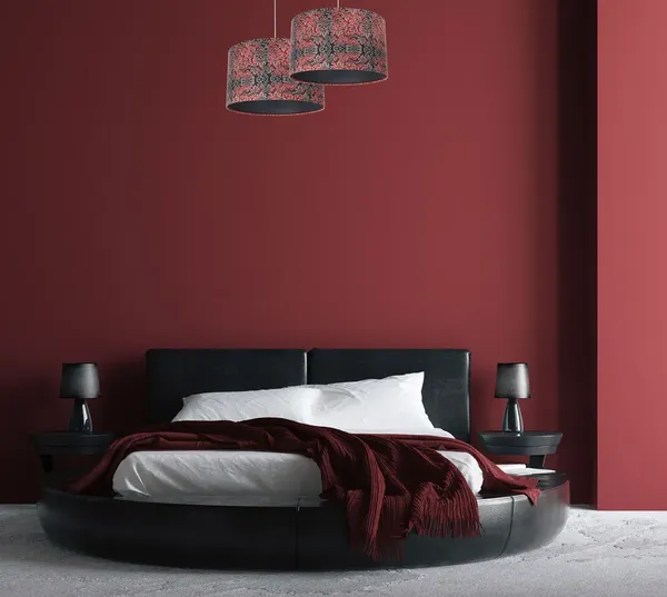 BPS Koncept 'Portland' Hängeleuchte, Version 2, Rot, Ø 50cm