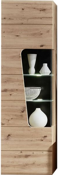 Vitrine Freising / Funny Plus, Holzwerkstoff, Holzfarben, 62 x 205 x 37 cm