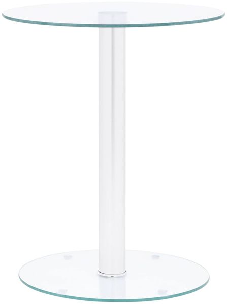 vidaXL Couchtisch Transparent 40 cm Hartglas 322780