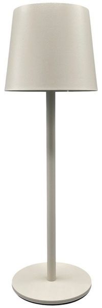 Coen Bakker Deco BV LED Außen-Tischleuchte Portable Light, mehrere Helligkeitsstufen, LED, warmweiß, kaltweiß, neutralweiß, USB dimmbar touch Metall sand matt 40 LED 26,5cm