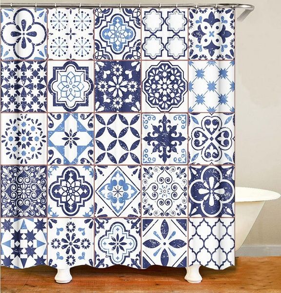 M&W DAS DESIGN Duschvorhang Anti schimmel Waschbar bad vorhang Shower curtains 180x200