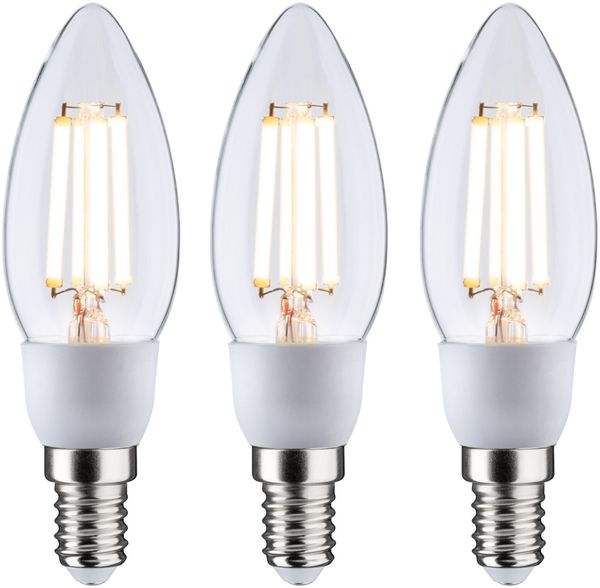 Eco-Line Filament 230V LED Kerze E14 3x525lm 3x2,5W 3000K Klar