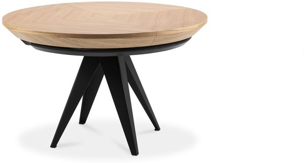 Micadoni 8-Sitzer Tisch Toni 120cm Holz Natürliches Eichenfurnier