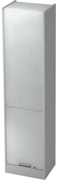 Rollladenschrank 50cm, 5OH SG Grau / Silber