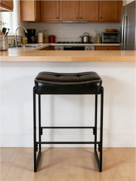 GarveeMore Barhocker Sattel Bar Hocker 26-Zoll Zählerhöhe für Kücheninsel