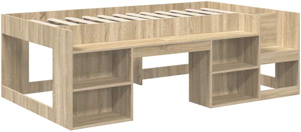 vidaXL Kinderbettgestell mit Stauraum Sonoma-Eiche 75 x 190 cm 3422637 Bild 3