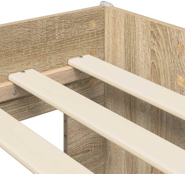 vidaXL Kinderbettgestell mit Stauraum Sonoma-Eiche 75 x 190 cm 3422637 Bild 6