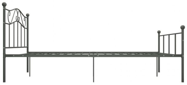 vidaXL Bettgestell Grau Metall 160×200 cm [284534] Bild 10