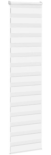 vidaXL Doppelrollo Weiß 65x230 cm Stoffbreite 60,9 cm Polyester 4014800 Bild 3