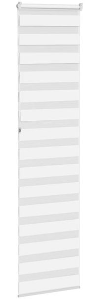 vidaXL Doppelrollo Weiß 65x230 cm Stoffbreite 60,9 cm Polyester 4014800 Bild 4