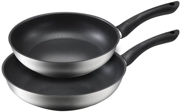 Kopf Pfannen-Set Alfons 2tlg, Edelstahl, 24 + 28 cm, Teflon-Select-Beschichtung, Induktion
