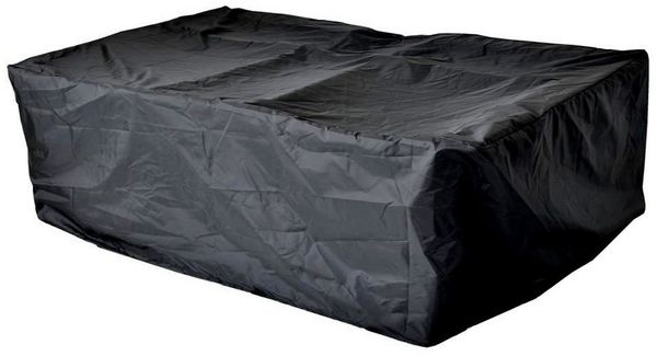 Melko Gartenmöbel-Schutzhülle Abdeckplane Schutzhülle 197 x 122 x 62 CM Schwarz Kordelverschluss (Stück, 1-St), Polyethylengewebe