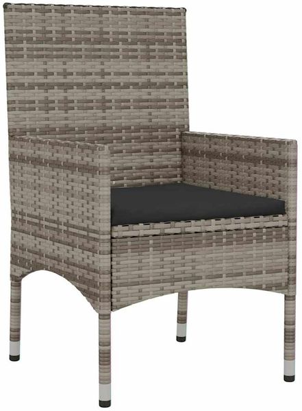 vidaXL 6-tlg. Garten-Lounge-Set mit Kissen Grau Poly Rattan 319509 Bild 10