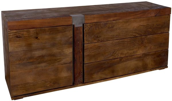 Sideboard Mango 180x45x75 braun lackiert Amsterdam #11