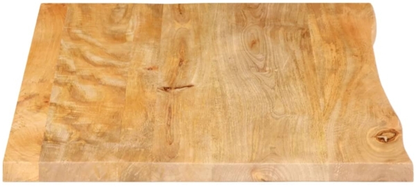 vidaXL Tischplatte mit Baumkante 90x60x2,5 cm Massivholz Mango 370453 Bild 3