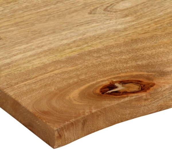 vidaXL Tischplatte mit Baumkante 90x60x2,5 cm Massivholz Mango 370453 Bild 5
