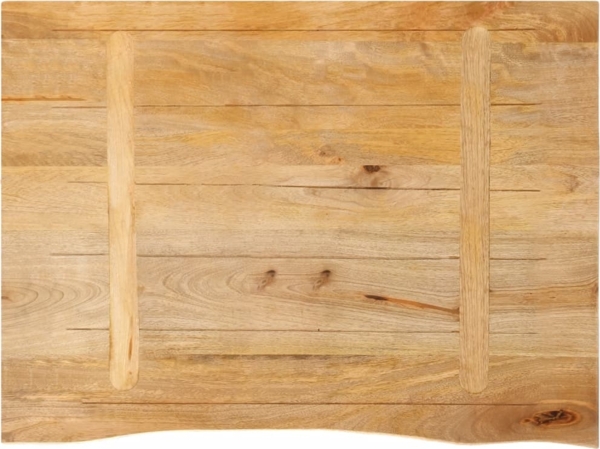 vidaXL Tischplatte mit Baumkante 90x60x2,5 cm Massivholz Mango 370453 Bild 4