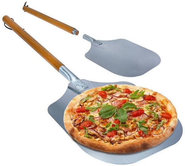 Dimono Pizzaschieber DIMONO Antihaft Pizzaschieber mit Holzgriff - Metall Pizzaheber, XXL
