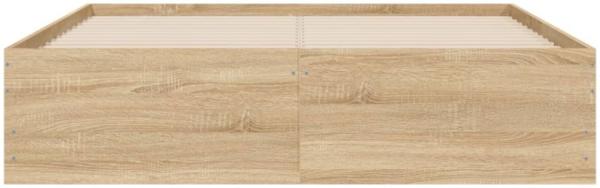 vidaXL Bettgestell mit Schubladen Sonoma-Eiche 120x190cm Holzwerkstoff 3207317 Bild 2