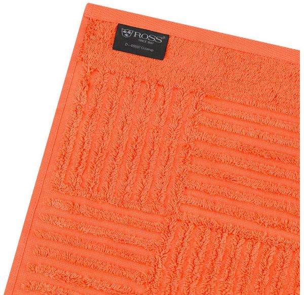 Ross Carre 4 tlg. Frottier-Set - 2 X Handtuch (50 X 100cm), 2 X Duschtuch (70 X 140cm) - 520 - Orange