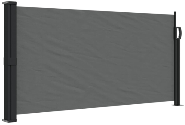 vidaXL Ausziehbare Seitenmarkise Anthrazit 100x500 cm 4004398