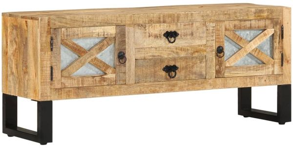 vidaXL TV-Schrank 110 x 30 x 45 cm Raues Mangoholz [328276]