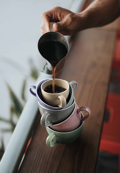 Seltmann Weiden Beat Color Glaze Milchkaffeetasse 0,35 l 6er Set - Altrosa Bild 2