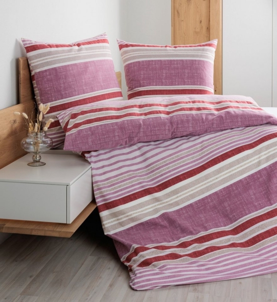 Janine Bettwäsche Feinbiber65169 05, Feinbiber, mit Reissverschluss