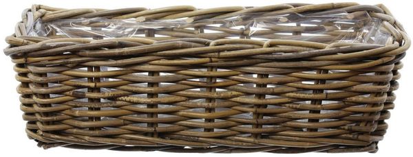 Pflanzkasten Rattan klein Pflanzschale Pflanzkorb Blumentopf Pflanztopf Übertopf