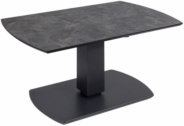Couchtisch höhenverstellbar Charine 100x48x62 HPL Anthrazit/Metal Rock