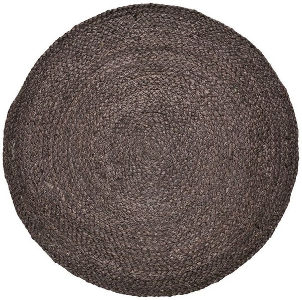 Marrakesch Orient & Mediterran Interior Teppich Ethno Boho Deko Jute Teppich Abrila Rund 100cm Braun