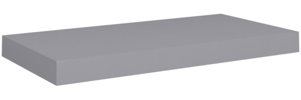 vidaXL Schweberegal Grau 50x23x3,8 cm MDF 323850