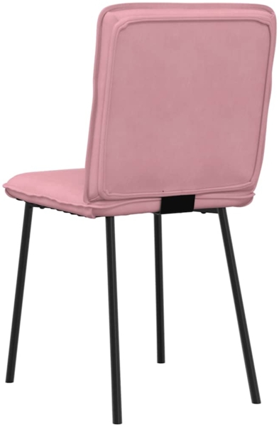 vidaXL Esszimmerstühle 2 Stk. Rosa Samt 4101213 Bild 5