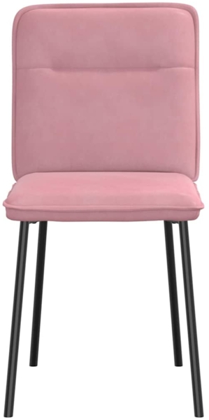vidaXL Esszimmerstühle 2 Stk. Rosa Samt 4101213 Bild 3