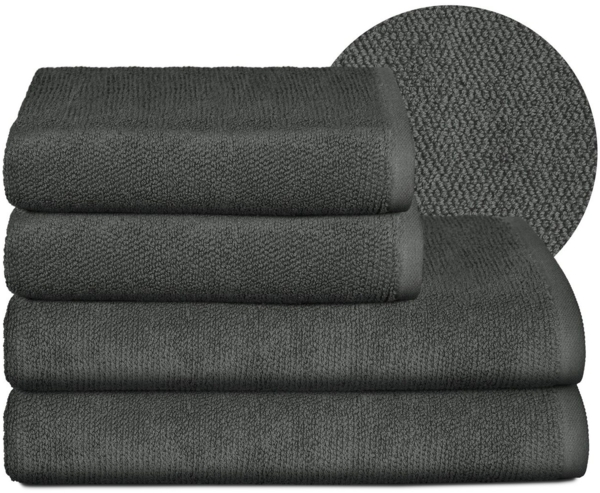 Beautex Handtuch Set Handtuch Set, Made in Europe, Frottier (Multischlaufen-Optik, Frottier Premium Set aus 100% Baumwolle 550g/m)