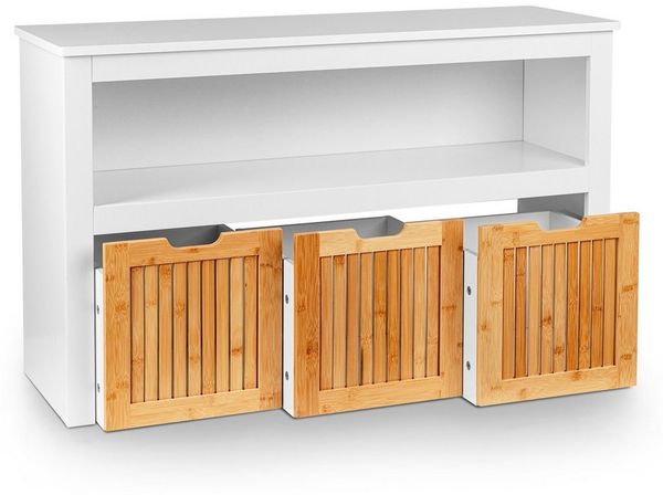 ONVAYA Sideboard mit Rollboxen - Bücherregal-Kuscheltier Aufbewahrung