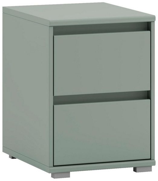 Bega Consult Nachtkommode IKARUS, Salbeigrün matt, 3 Schubladen, B 40 x H 55 x T 48 cm
