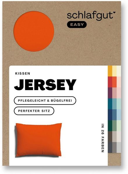 Schlafgut 'Easy' Kissenbezug, Jersey, Red Mid, 40x60 cm Bild 2