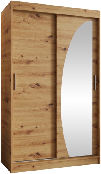 Kleiderschrank Waluri 120 cm (Farbe: Artisan Eiche, ohne Schubladen)