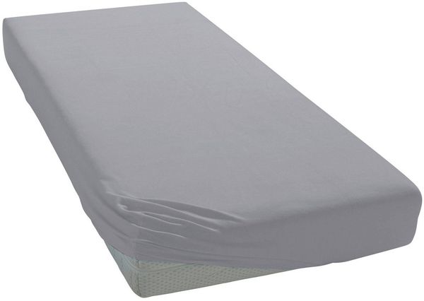 OTTO products Spannbettlaken Big Stripe in Gr. 90x200, 140x200 oder 180x200 cm, Jersey, Gummizug: rundum, (1 Stück), aus Bio-Baumwolle, für Matratzen bis 30 cm Höhe, Bettlaken