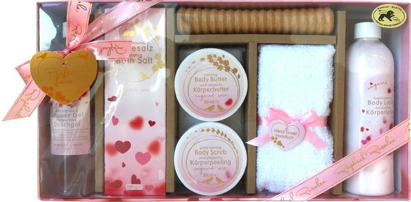 RAPHAEL ROSALEE COSMETICS Bade- und Pflegeset Perfect Love No. 079 (7-teilig)
