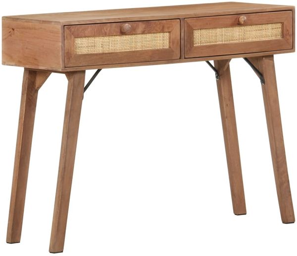 vidaXL Konsolentisch 100x35x76 cm Mango Massivholz 323598